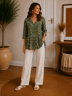 The Sophia Floral V-Neck Shirt