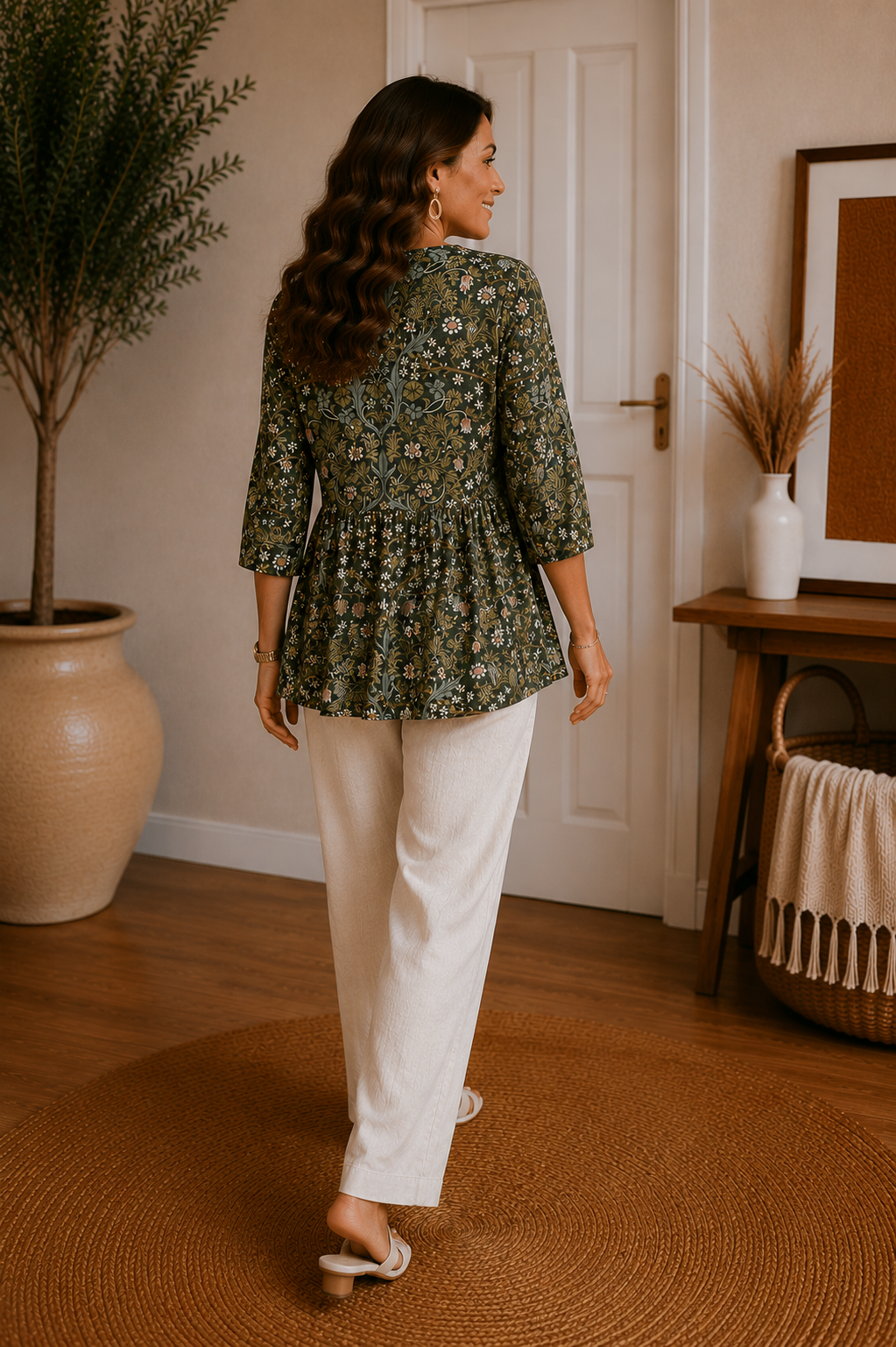 The Sophia Floral V-Neck Shirt