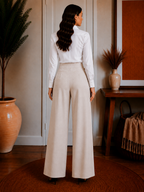 Stretch A-Line Wide Leg Pants