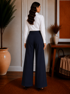 Stretch A-Line Wide Leg Pants