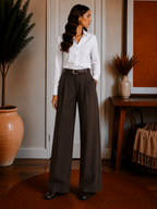 Cozy Knit Mid Rise Barrel Pants