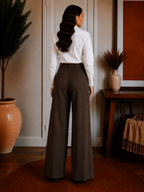 Cozy Knit Mid Rise Barrel Pants