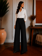Warm High Rise Straight Leg Pants