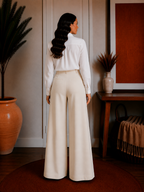 Mid Rise Wide Leg Pants