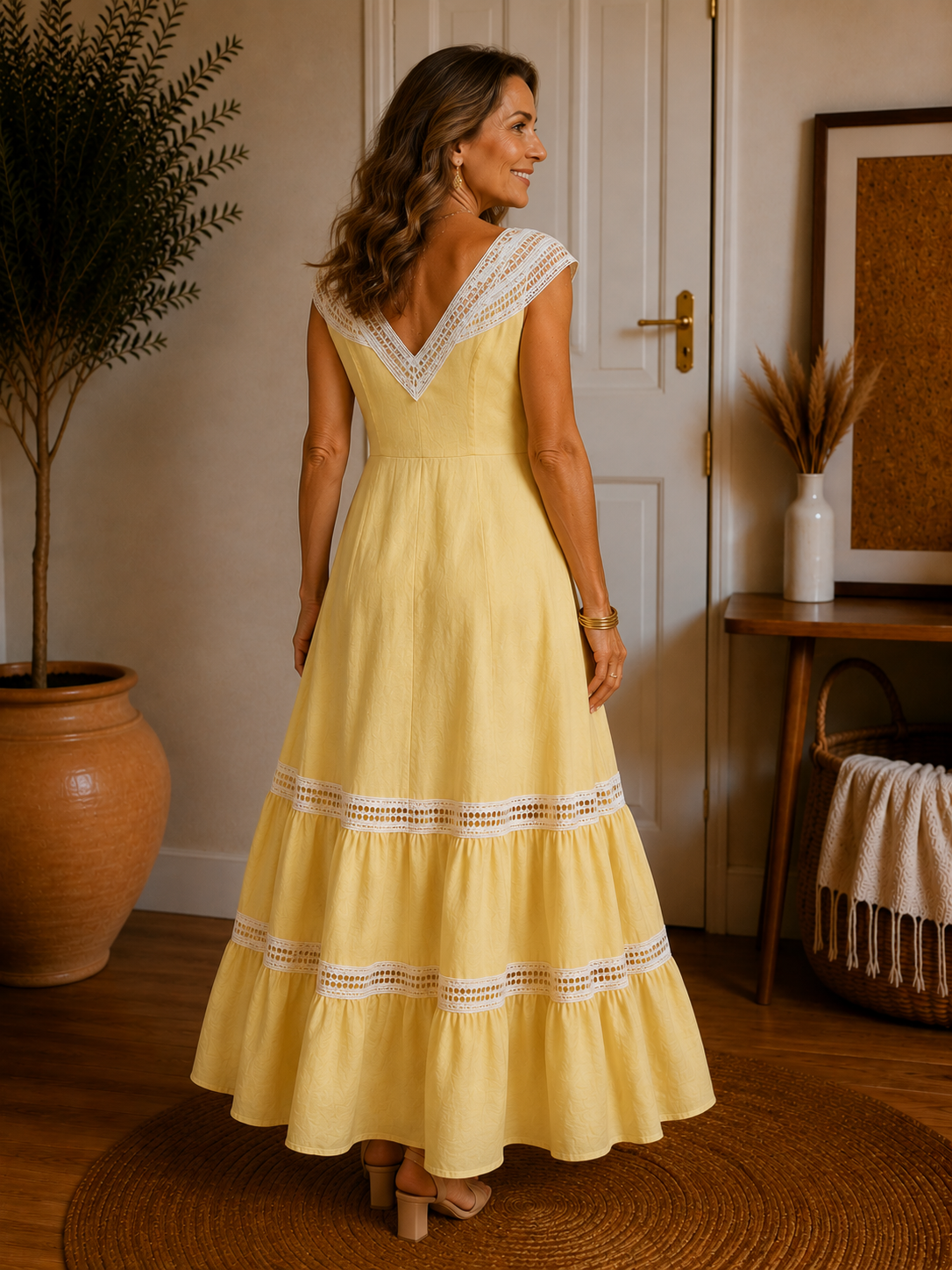 The Linen flared dress