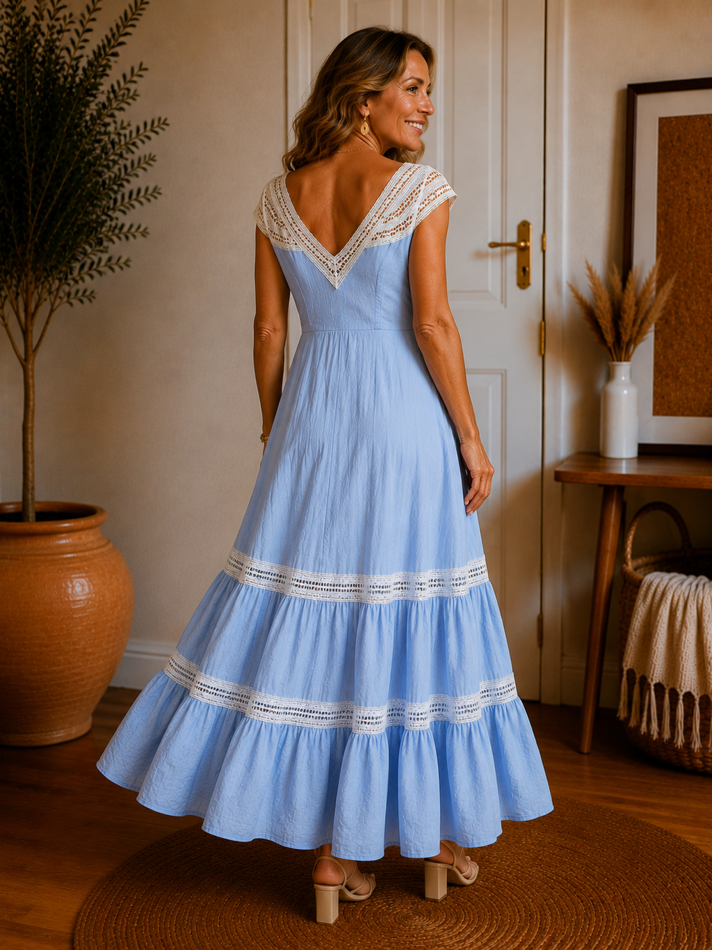 The Linen flared dress