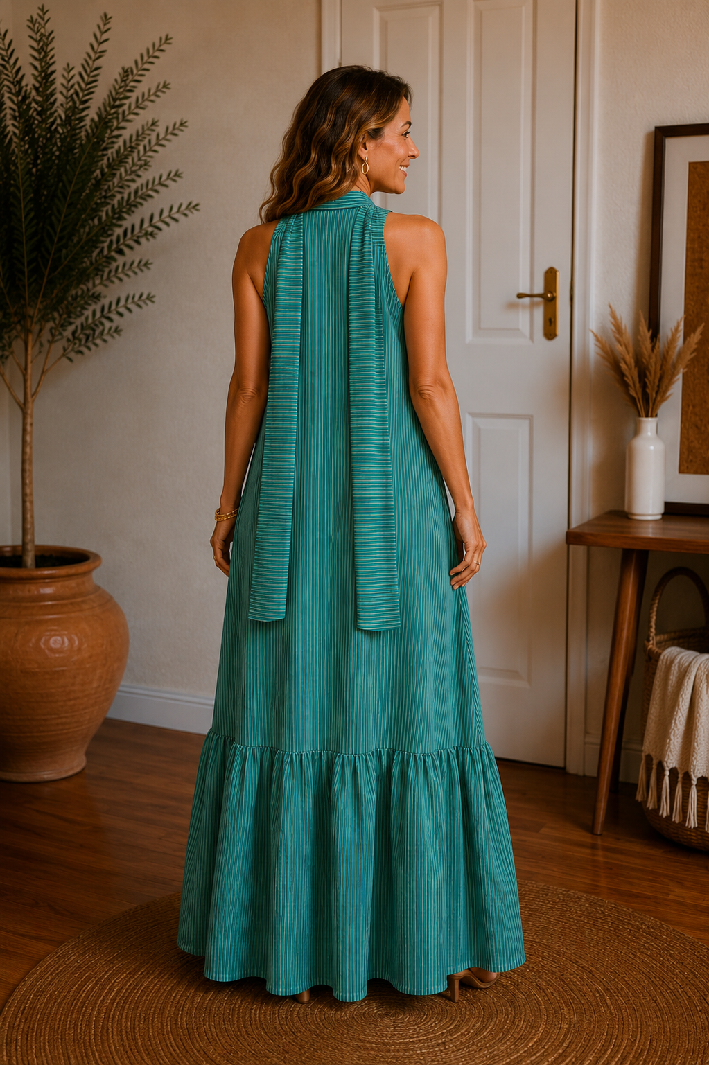 The Striped Maxi Dress