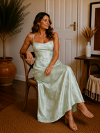 The Amara Satin Maxi Dress