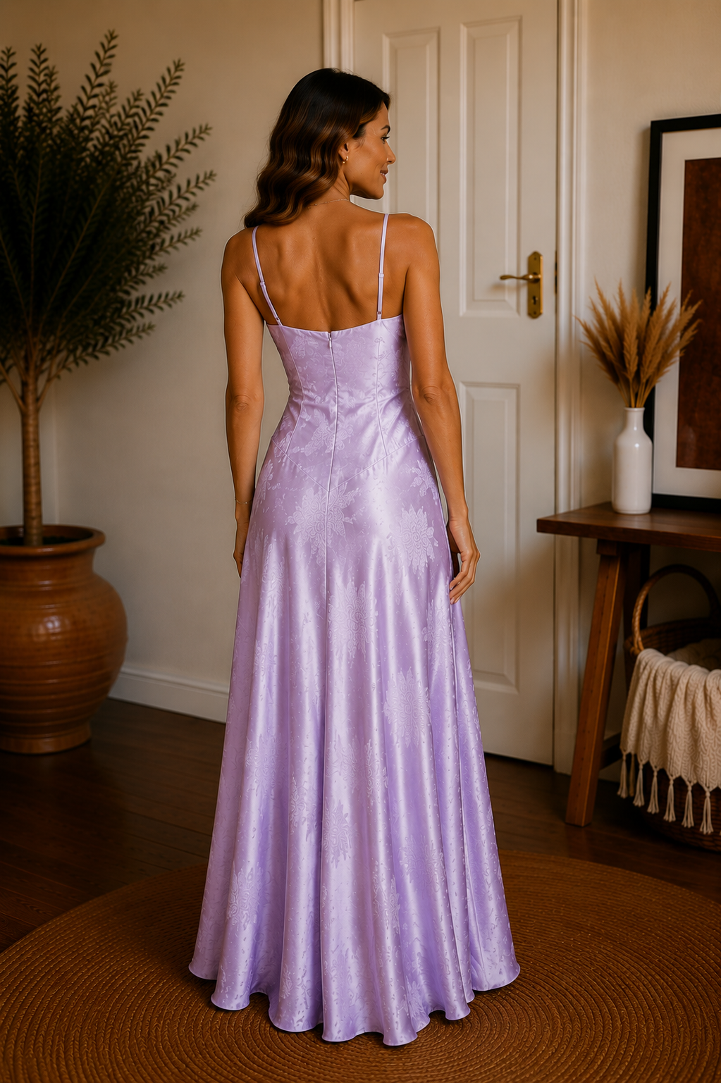 The Amara Satin Maxi Dress