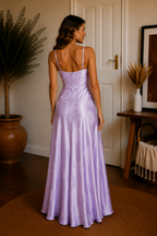 The Amara Satin Maxi Dress