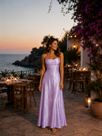 The Amara Satin Maxi Dress