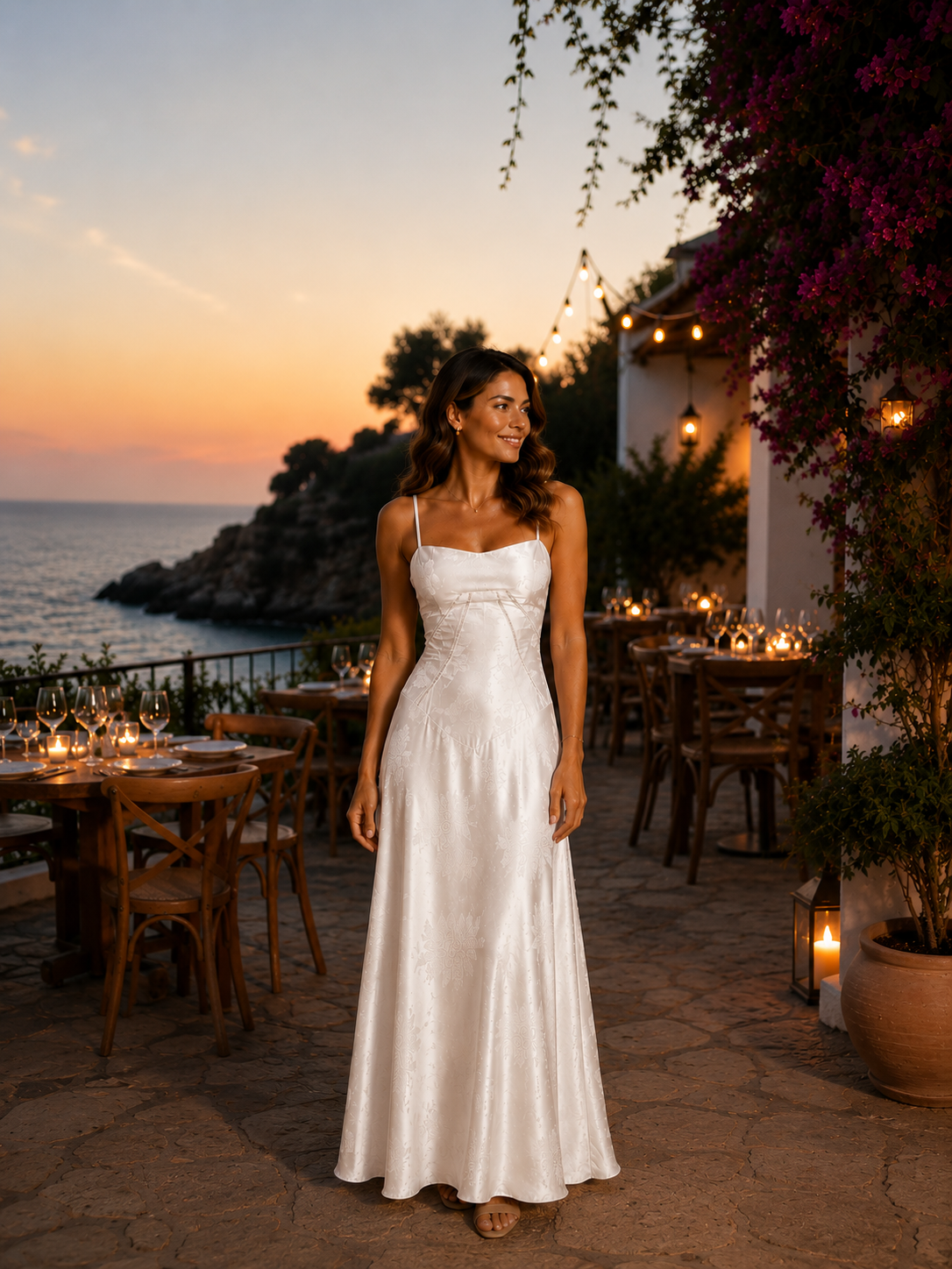 The Amara Satin Maxi Dress